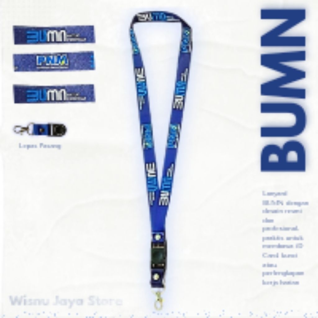 

lanyard BUMN tali id card
