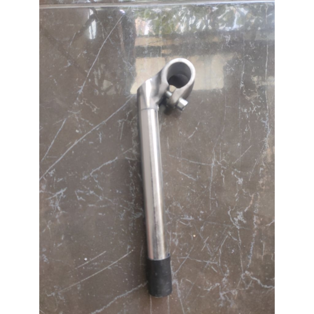 stem bango sepeda mini alloy silver