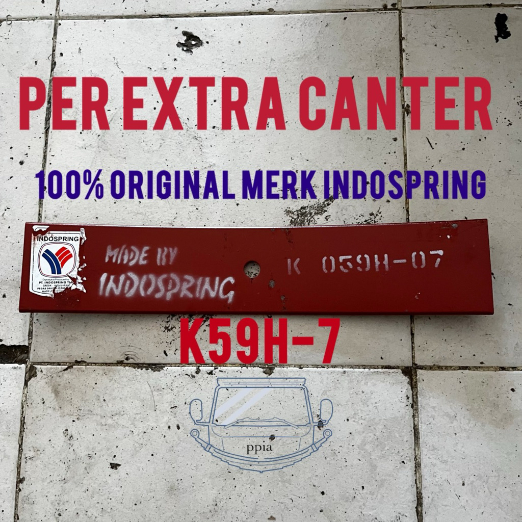 per extra canter nomor 7 k59h no 7 K59H-07 merk Indospring pir daun tambahan ps125 nomer 7 leaf spri