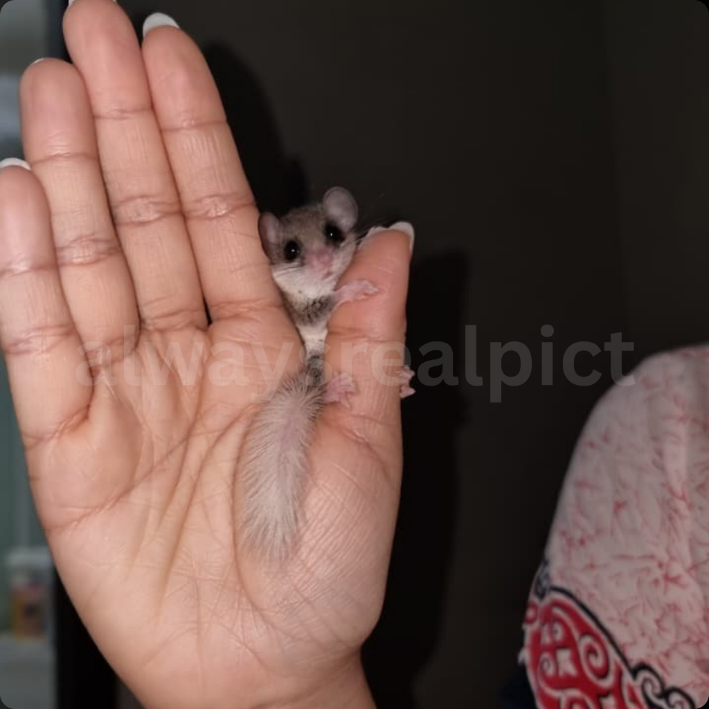 African Pygmy Dormice White Tip "GUMUSH" (Free Snack Dormice)
