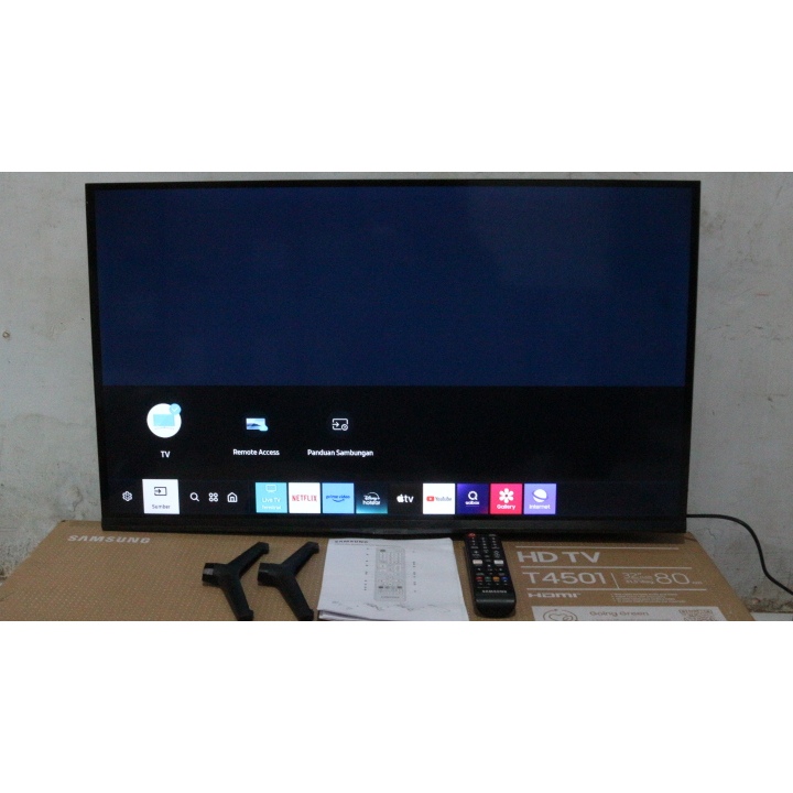 [+free packing kayu] Led Samsung 32 Inch HD Smart TV Youtube Wifi Netflix HDMI USB Kondisi bekas mas