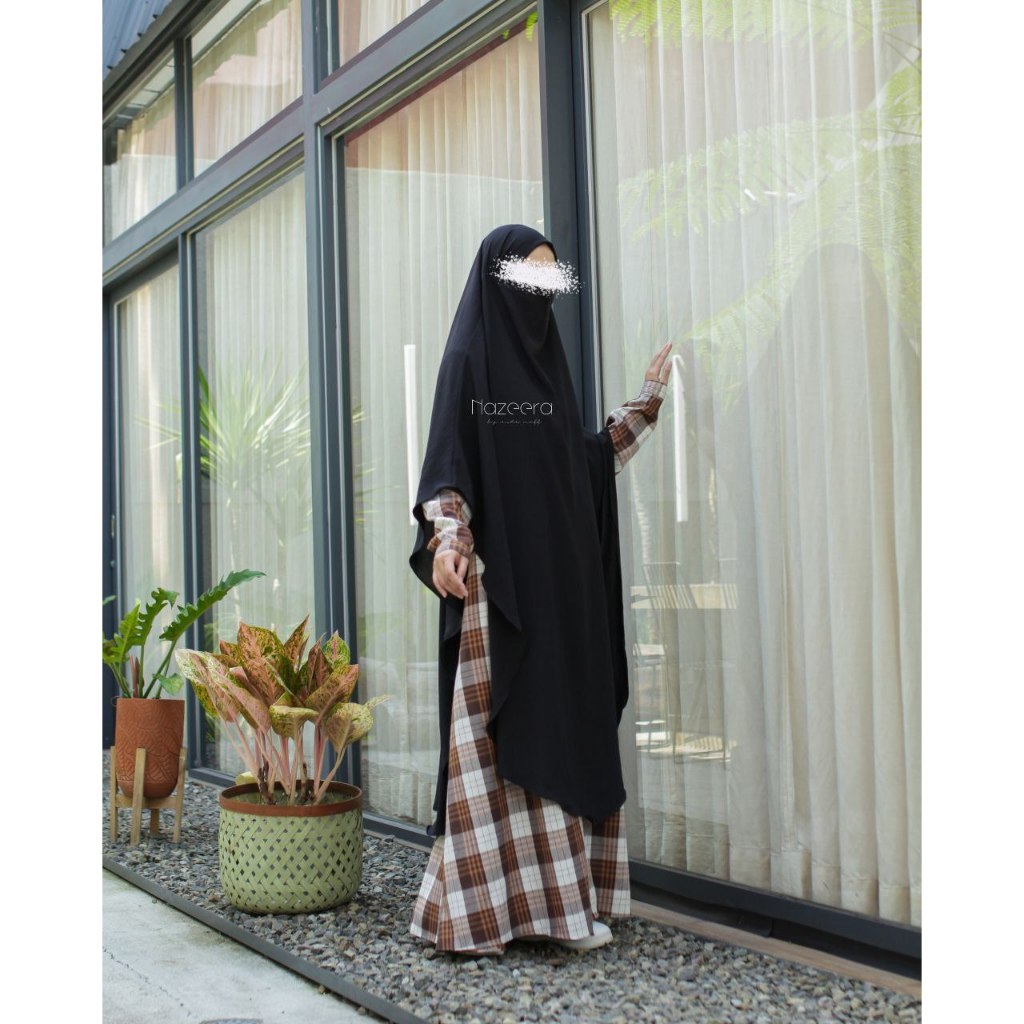 ZIRA FLANEL DRESS BY NAZEERA/ GAMIS FLANEL JUMBO/ GAMIS FLANEL BAHAN ADEM/ FLANEL BUSUI/ GAMIS CANTI