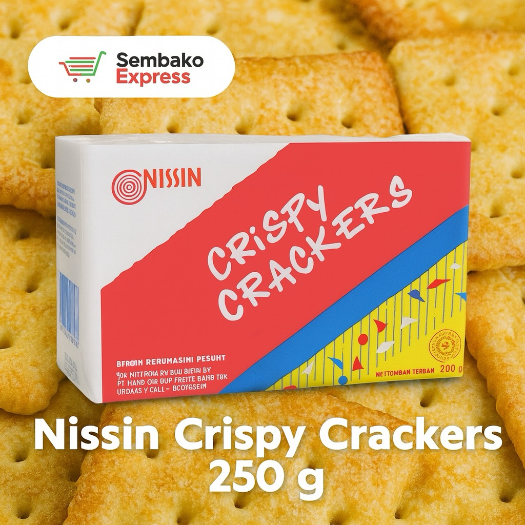 

Nissin Crispy Crackers 250g - Biskuit Renyah & Gurih