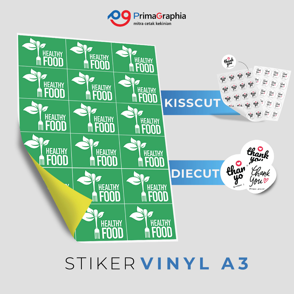 

Cetak Stiker Vinyl A3+ Print dan Cutting