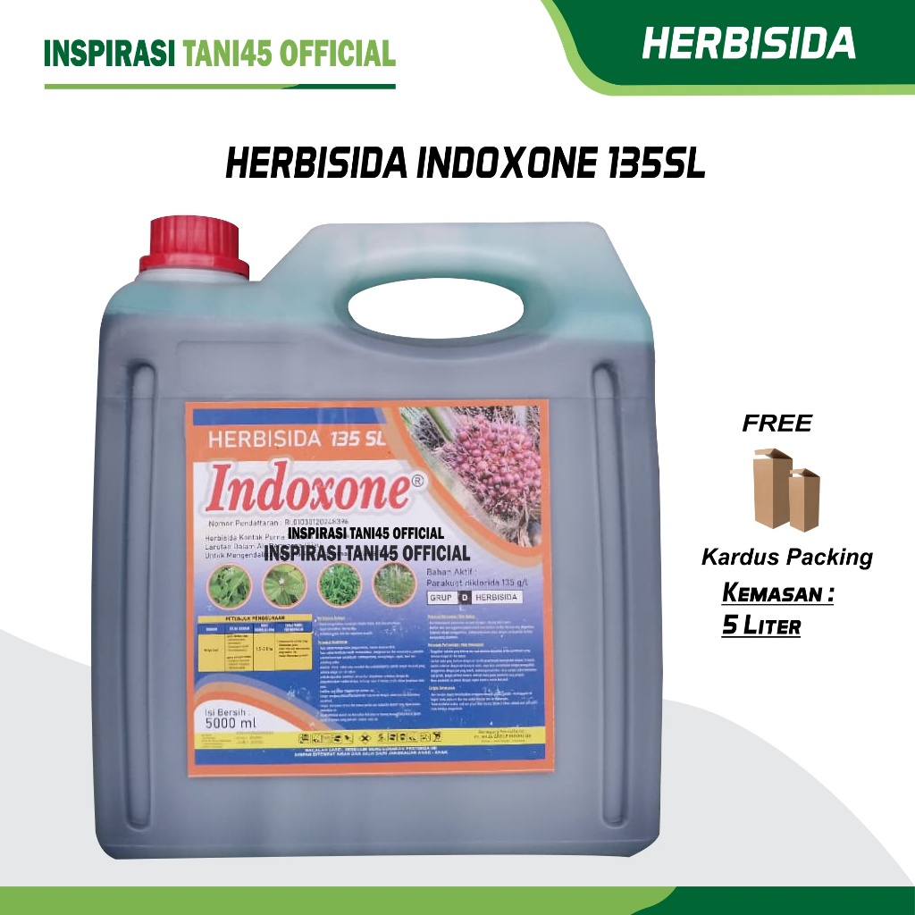 Herbisida INDOXONE 135SL Kemasan 5 Liter/Herbisida Rumput Indoxone 135SL 5 Liter