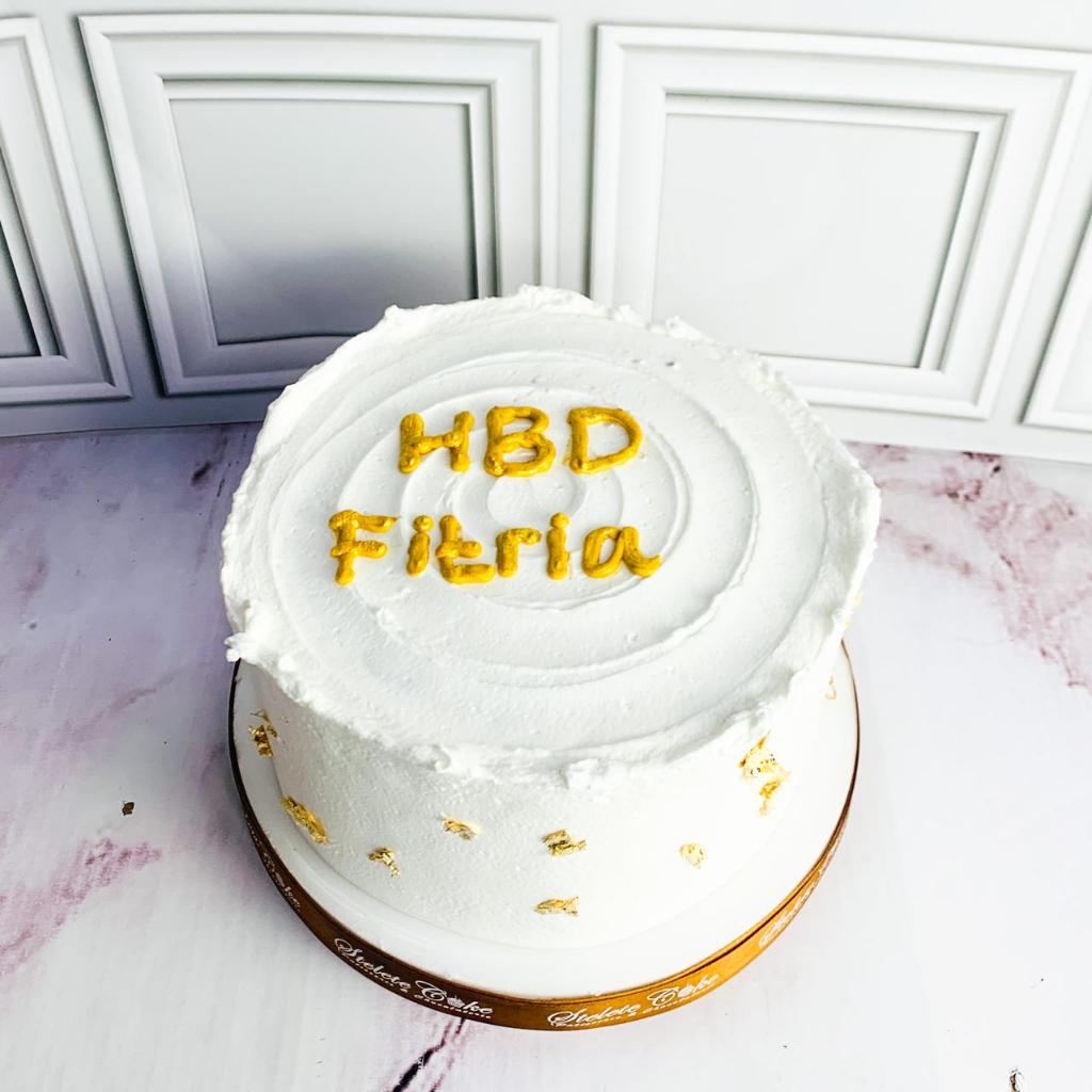 

Kue Ulang Tahun/Birthday Cake/Kue Ultah Tema Gold And White/Kue Birthday Jakarta