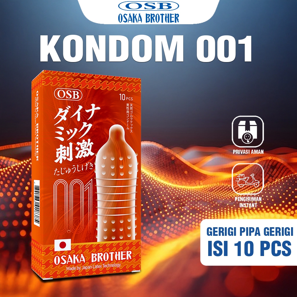 Osaka Brother 001 Condom Mix Texture - Kondom Osaka Brother Grigi Pipa Grigi Isi 10Pcs