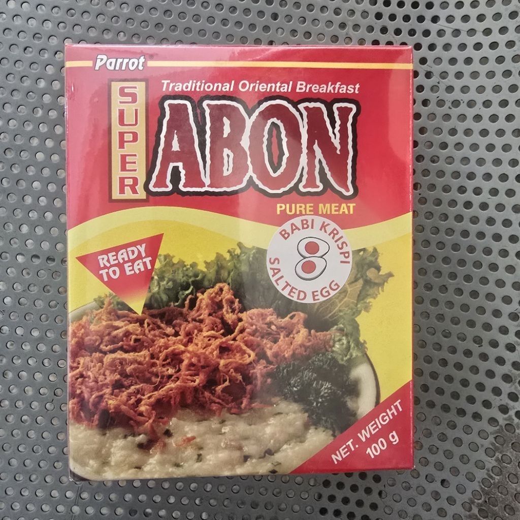 

Parrot Super Abon babi telor asin salted egg crunchy khas sidoarjo enak mantap gurih renyah kriuk