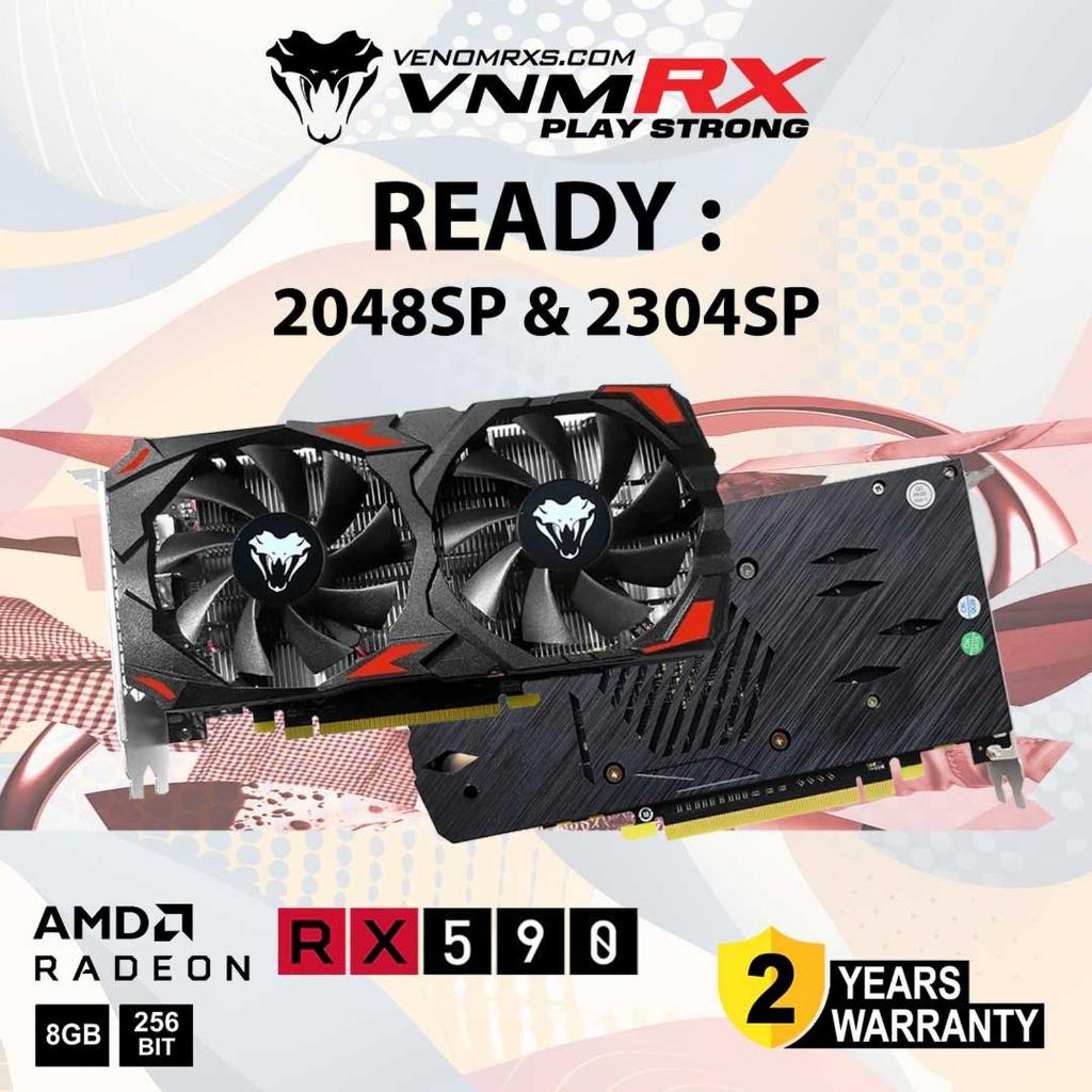 VenomRX AMD Radeon RX 590 8GB DDR5 256Bit Dual Fan I RX590 GME