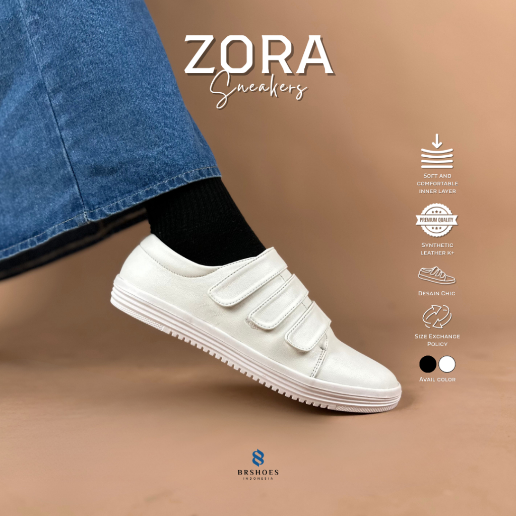 BRSHOES ZORA Sepatu Sneaker Olahraga Casual Wanita