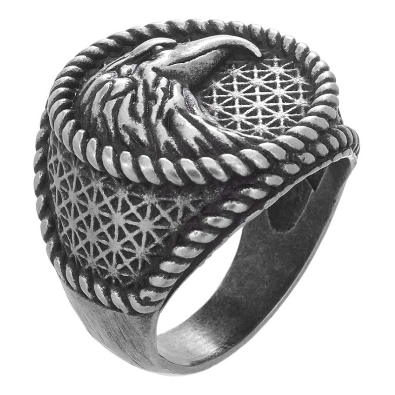 Aksesoris Cincin Pria Eagle Men's Ring Silver