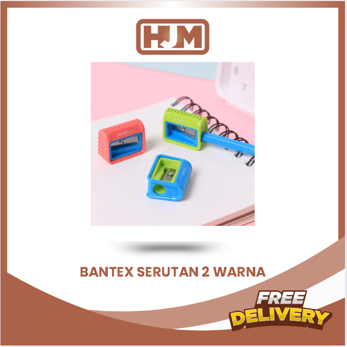 

BANTEX SHARPENER / SERUTAN 1 LUBANG 2 WARNA BANTEX BE1006