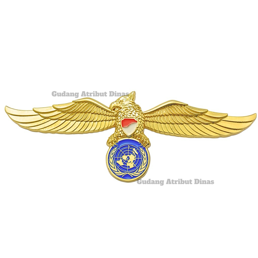 100% LUXURY Brevet Peacekeeper TNI PBB/Brevet Peackeeper TNI PBB Luxury/Pin Peackeeper TNI PBB Luxur
