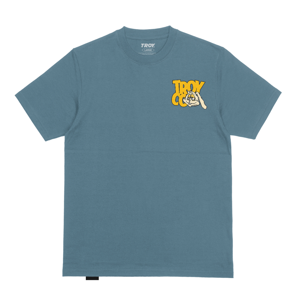 Troy Company Tshirt Mineral Blue Chill Rabbit - Kaos Lengan Pendek Kaos Biru Mineral MTD 3276