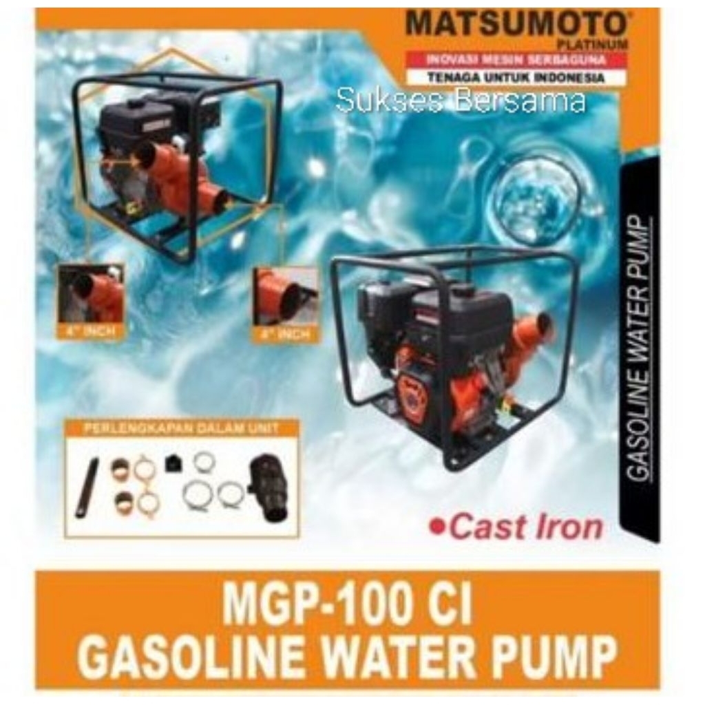 Gasoline Engine Waterpump Matsumoto MGP-100CI (4 Inch)