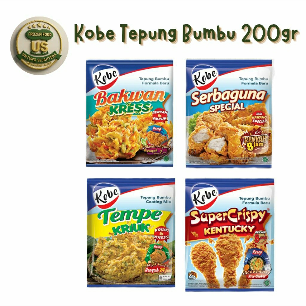 

Kobe Tepung Bumbu 200gr Kobe Tepung Bumbu Kentucky Super Crispy 200gr Tepung Bumbu serbaguna 200gr Tepung Bumbu Tempe Kriuk Kobe Tepung Bumbu Serbaguna Tepung Tempe goreng serbaguna Kobe tepung Tempe serba guna Tepung
