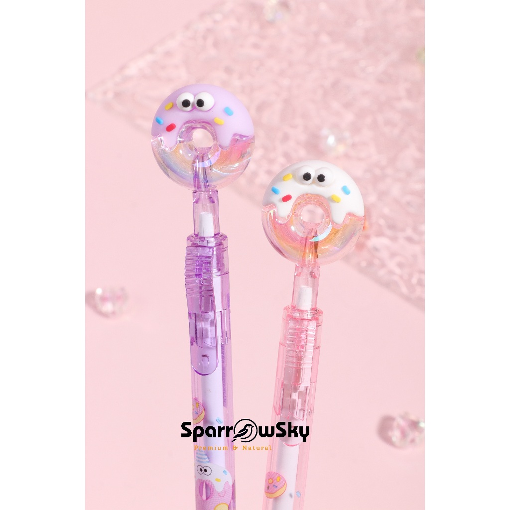 

SPARROW KUKI Pen Silikon / Silicone Pen / Pen Karakter Lucu Cantik DONUTS (8035)