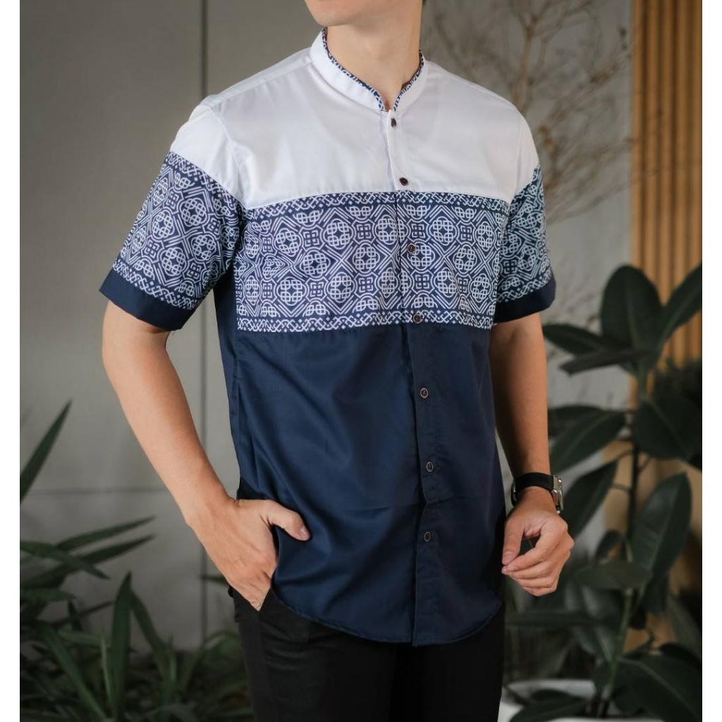 Kemko Kurta Pakistan Pria Dewasa Motif Batik Premium