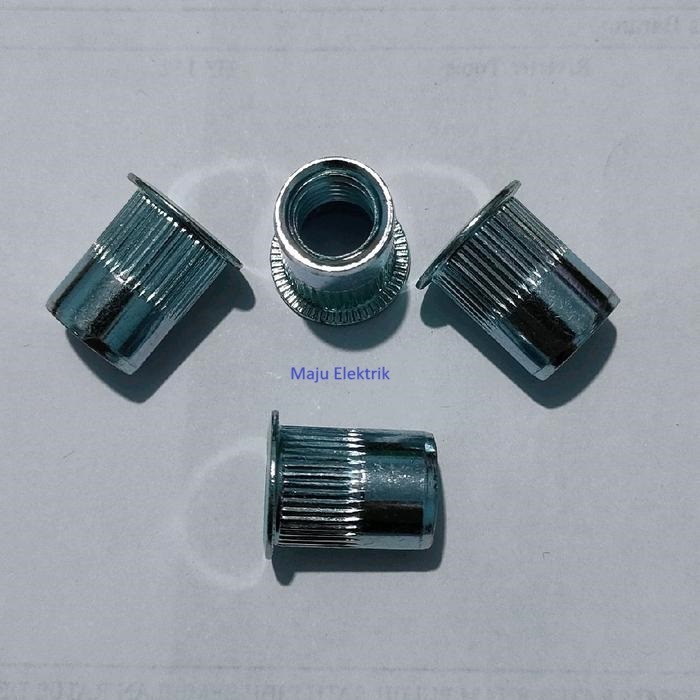 1PACK(100PCS) M5 RIVET NUT BIBIR TIPIS PANJANG 11,5MM / MUR RIVET BIBIR TIPIS / MUR FUNITUR BIBIR TI