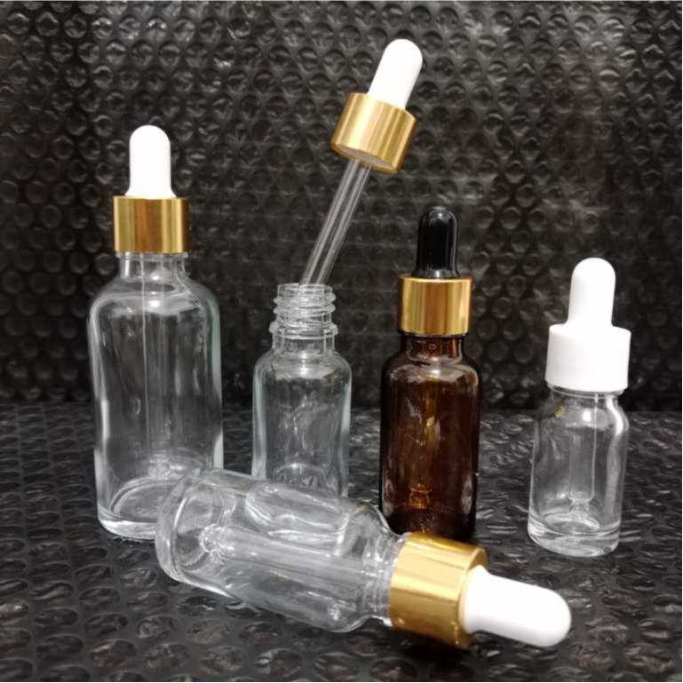 BOTOL PIPET KACA TEBAL CLEAR/BOTOL SERUM