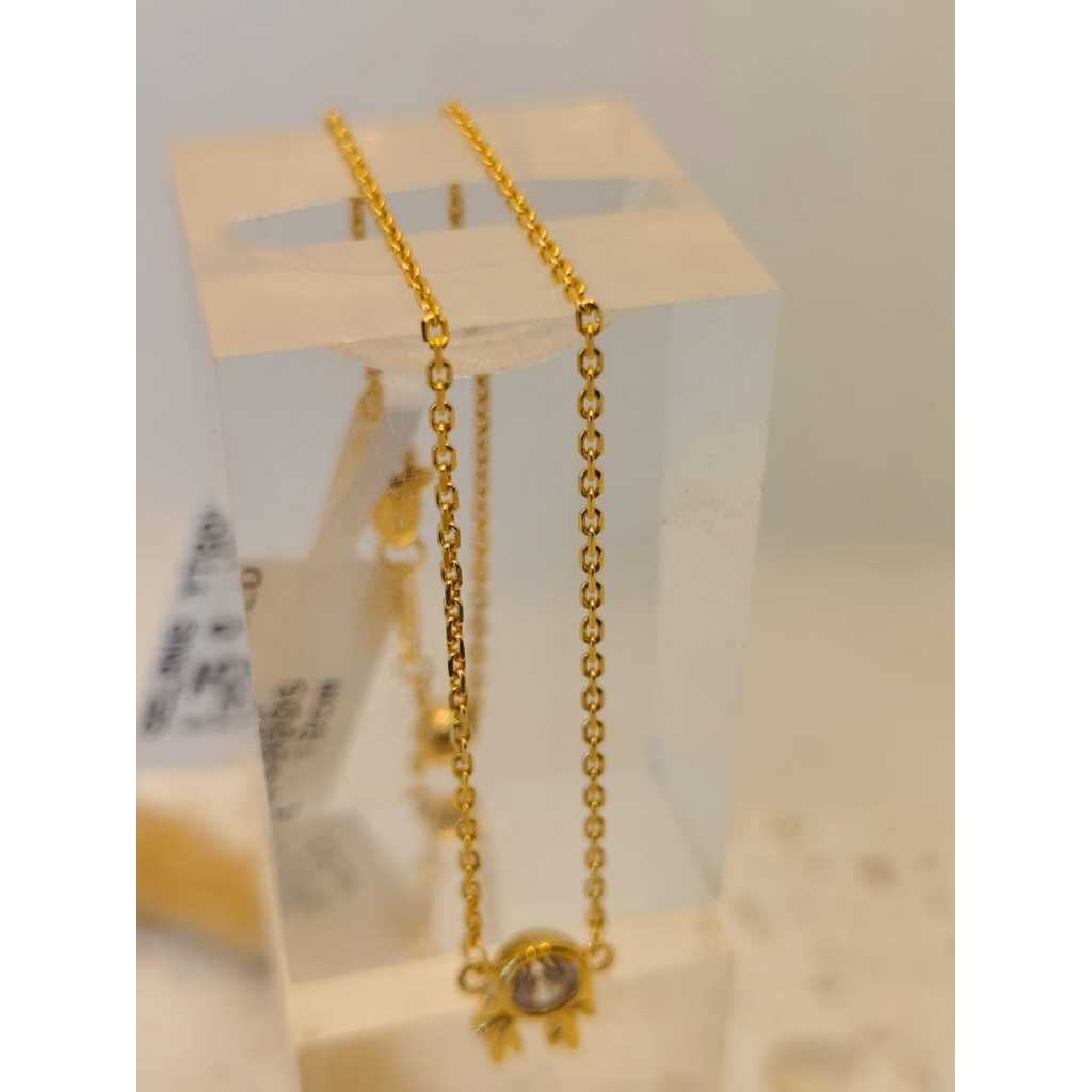 gelang emas 8k model variasi serut rantai nori mt.putih