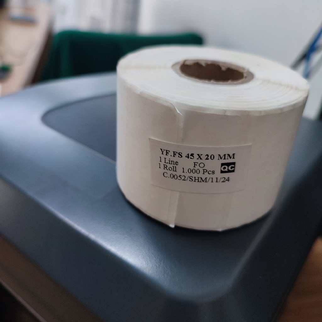 

LABEL STIKER YUPO 45 X 20 MM 1000 PCS STICKER ETIKET 45X20 BARCODE