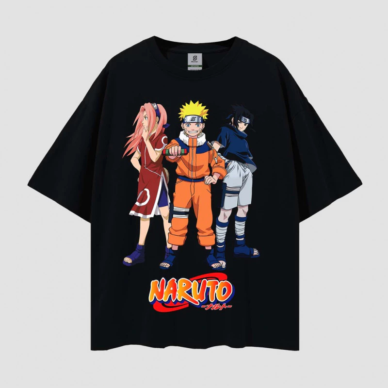 Uzumaki Naruto Caracter Vintage T-shirt Style Oversize Tee / Naruto T Shirt