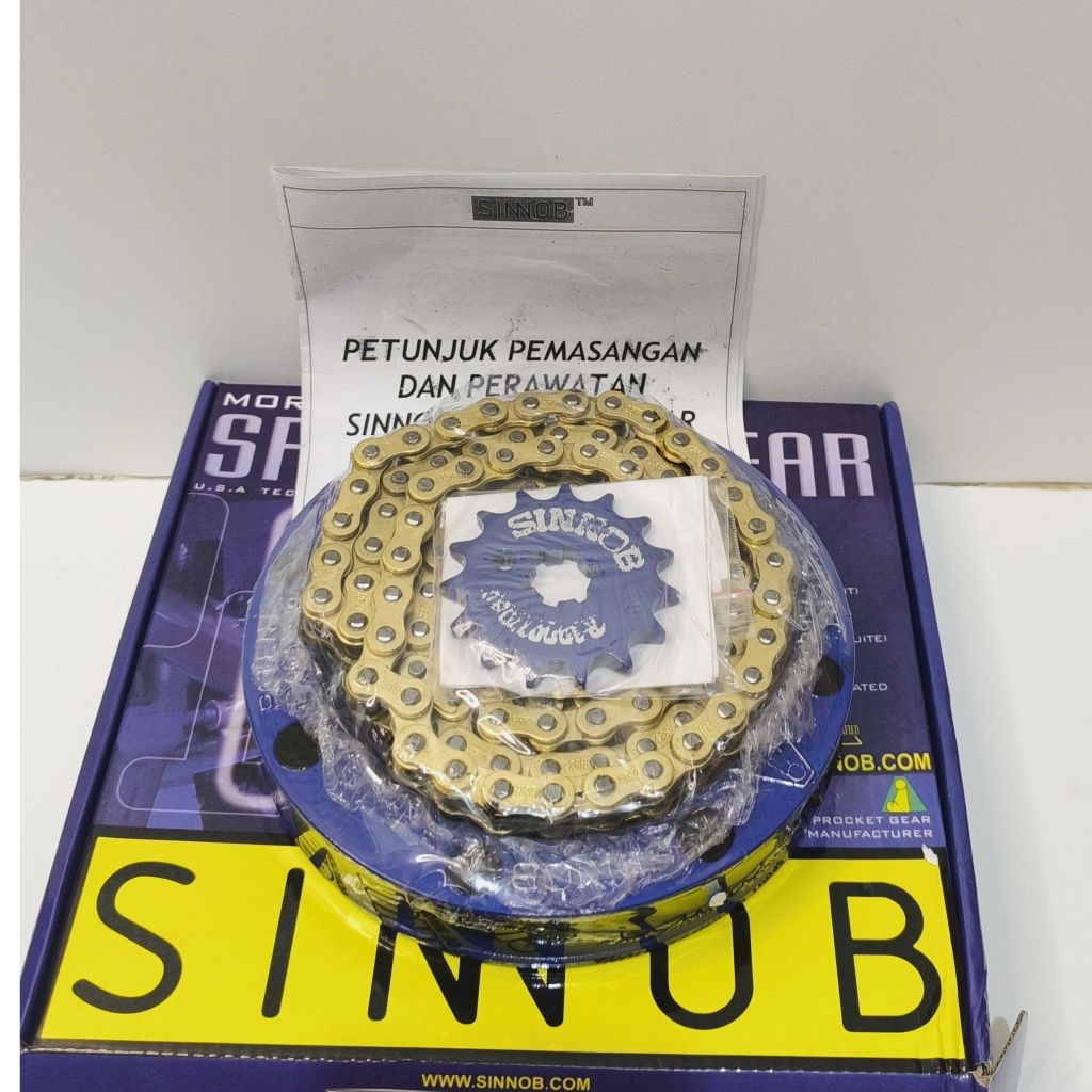 Gear Set Sinnob tipe premium yamaha Scorpio vixion Old NVL/NVA, R15 V1/V2
