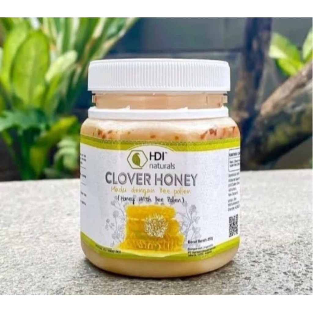 

madu clover honey 250gr exp 2028 asli free sendok kayu