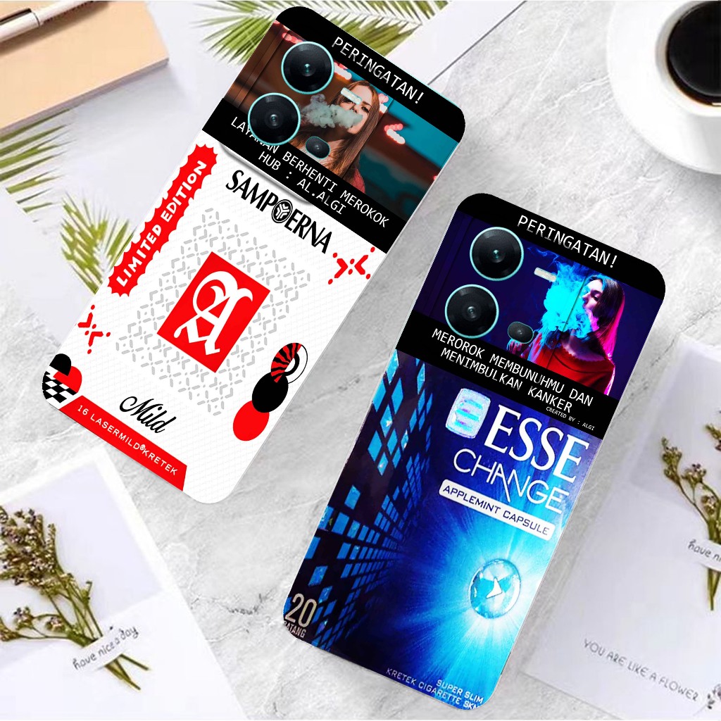Softcase Untuk Vivo V25 / V25E - Softcase Gambar Fashion Printing { Rokok Limited Edition Terbaru } 