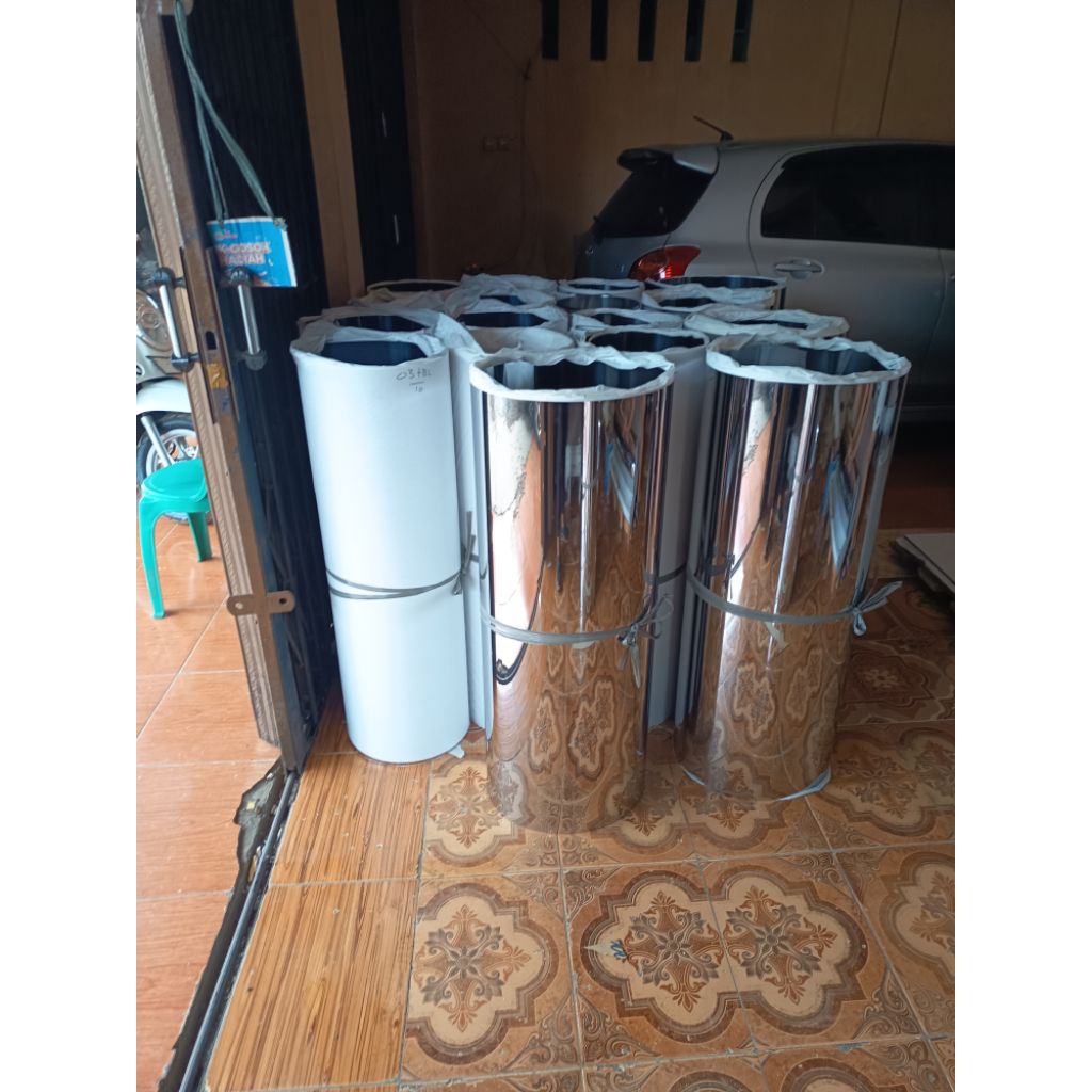 Plat Stainless Steel mirror 0,3mm - Lembaran 1x2 Meter