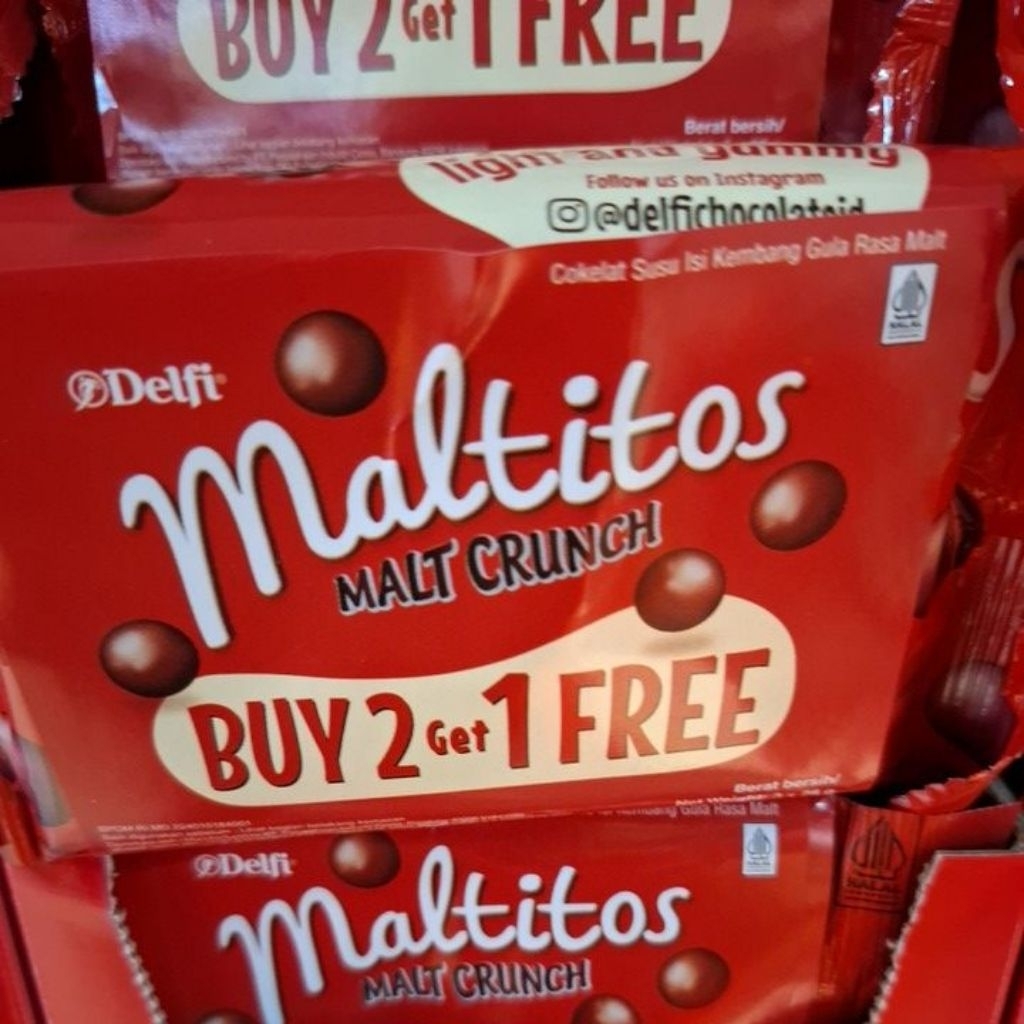 

Delfi Maltitos harga 3bungkus x28gr =84gr exp 10 november 2026