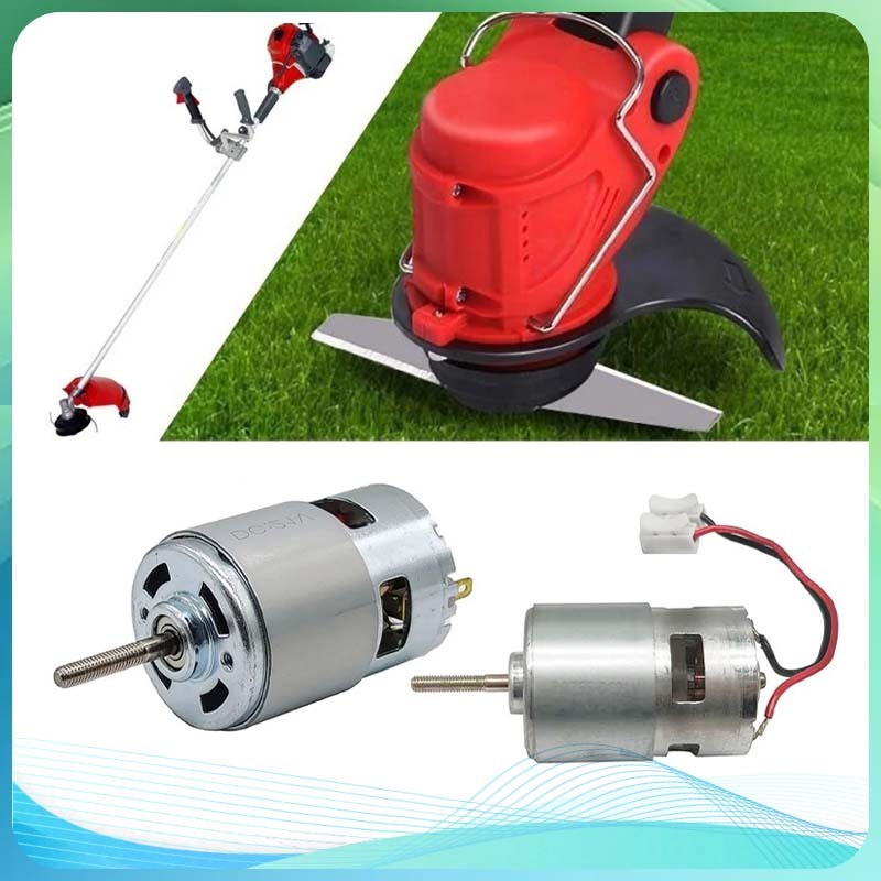 Motor Dc Rs755 21V Dinamo Penggerak Mesin Pemotong Rumput Listrik Replacement Part Lawn Mower