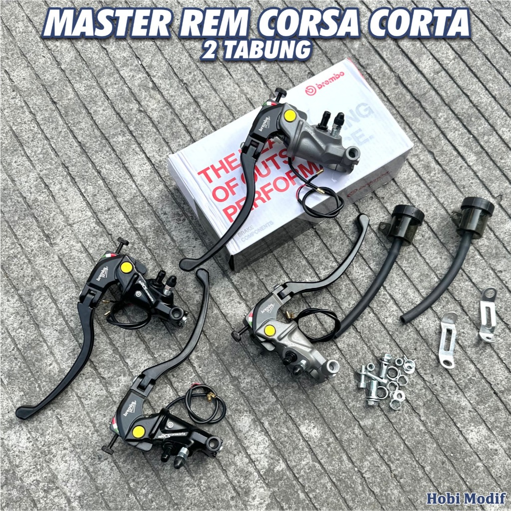 MASTER REM DISC BRAKE BREMBO RCS 19 CORSACORTA 2 TABUNG RADIAL 1SET MASTER REM NMAX LEXI XMAX PCX AD