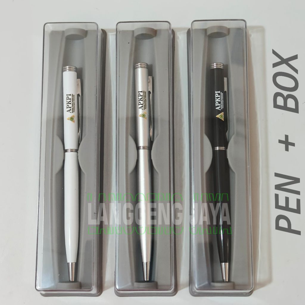

Pulpen include box, pulpen metal + box,kotak mika pulpen