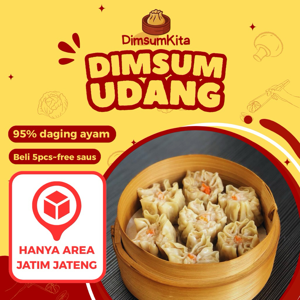 

DIMSUM PREMIUM - DIMSUM UDANG - DimsumKita 95% DAGING AYAM - Area Jawa Timur