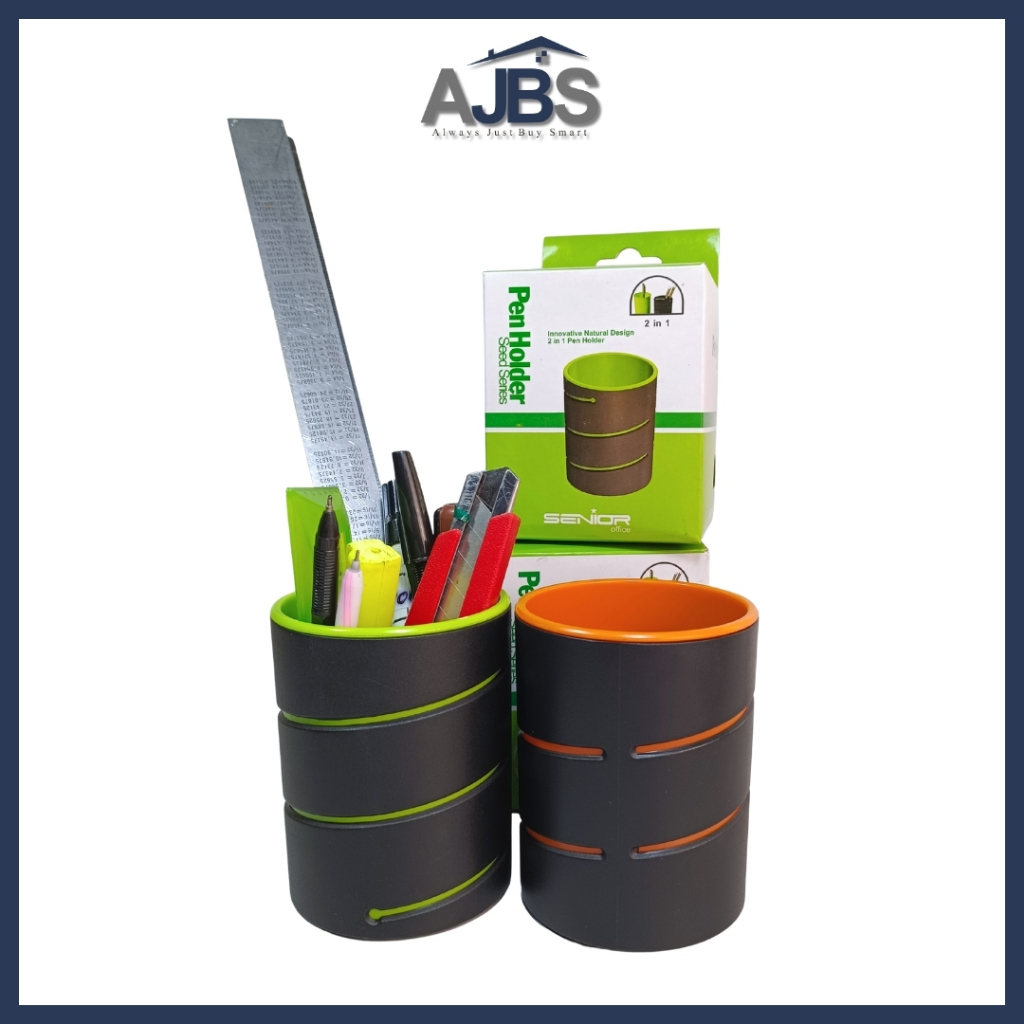 

ATK Tempat Alat Tulis - Tempat Alat Pensil - Kotak Pensil Bulat - Tempat Alat Tulis 2 in 1