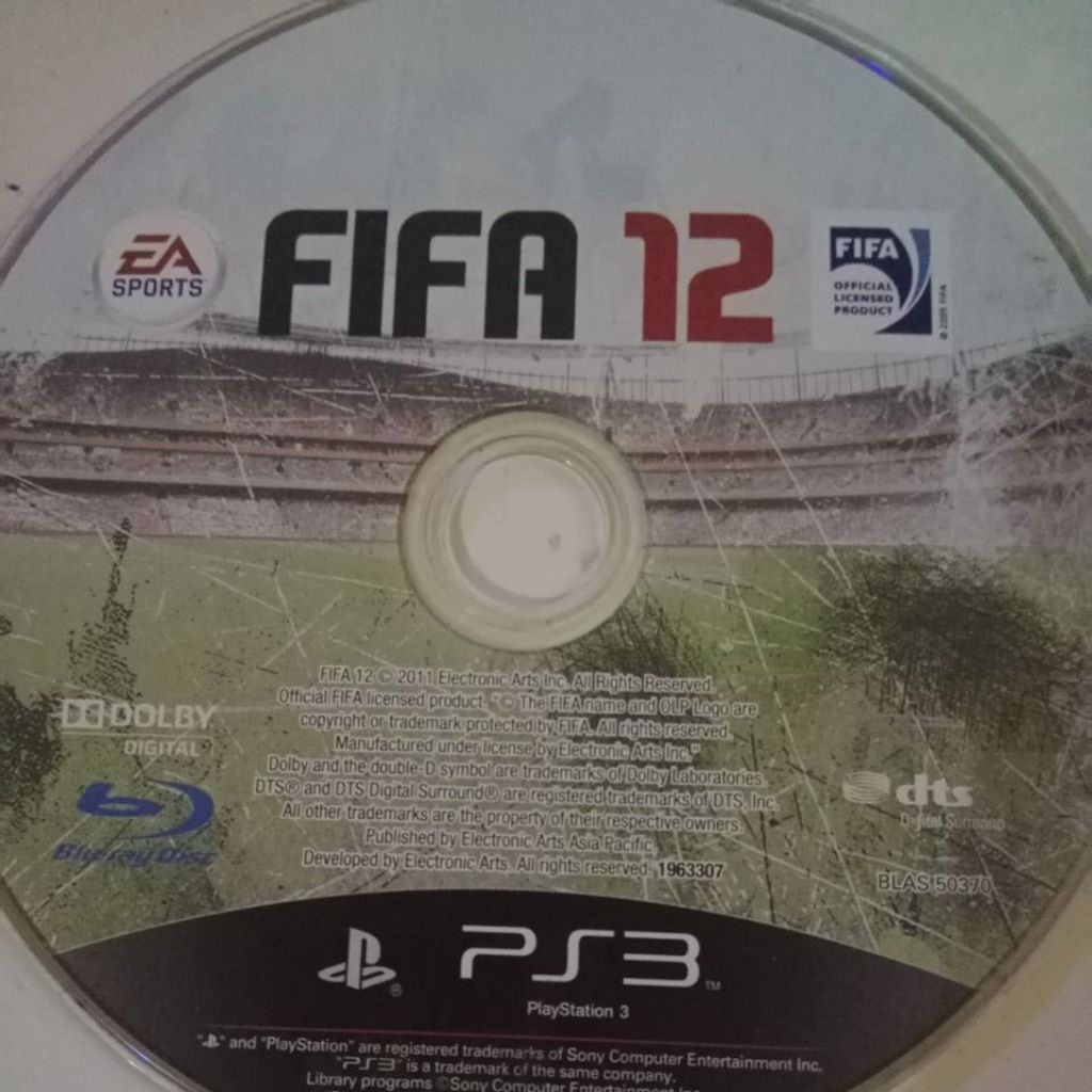 KASET PS3 FIFA 12 SECOND