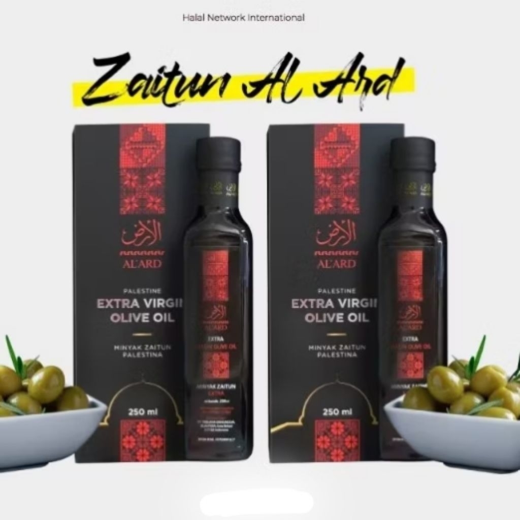 

Minyak Zaitun Al-Ard Olive oil HNI HPA || zaitun Palestin HNI