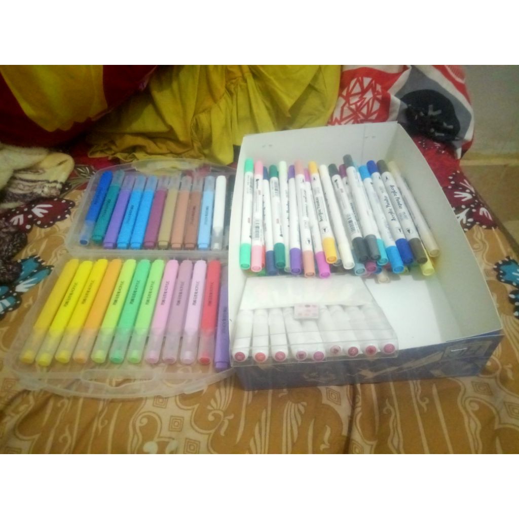 

sepaket acrylic marker merk hightune giorgoine languo