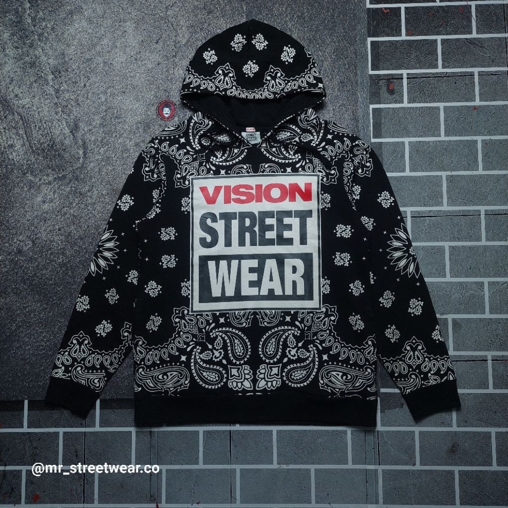 hoodie vision streetwear bandan paisley