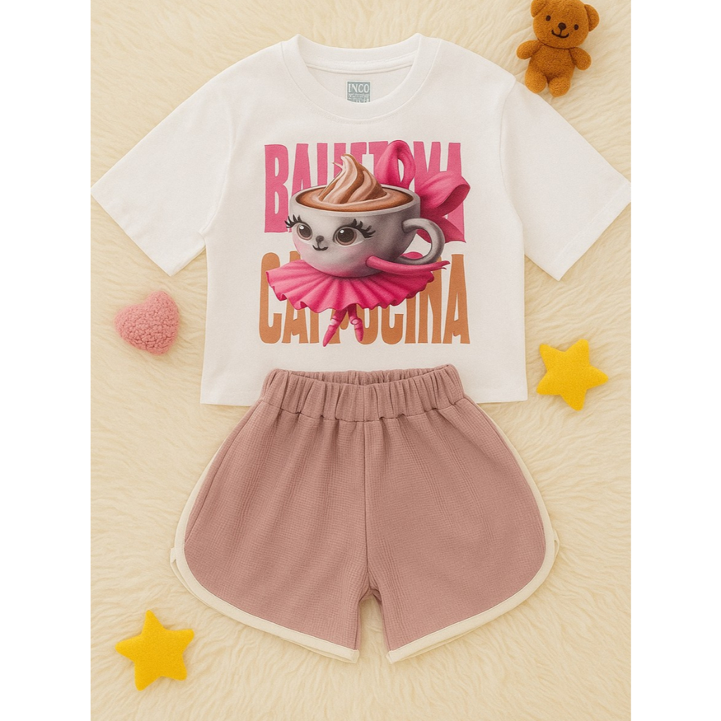 SETELAN / SET BAJU ANAK PEREMPUAN UMUR 9-10 TAHUN BALERINA