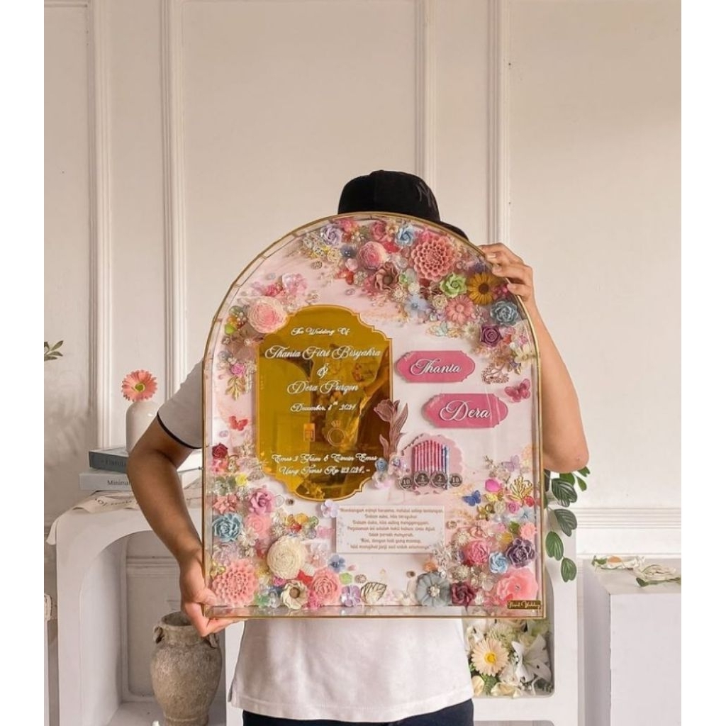 FRAME MAHAR TANPA DECOR UKURAN 40X50 CM/ BINGKAI MAHAR JUMBO