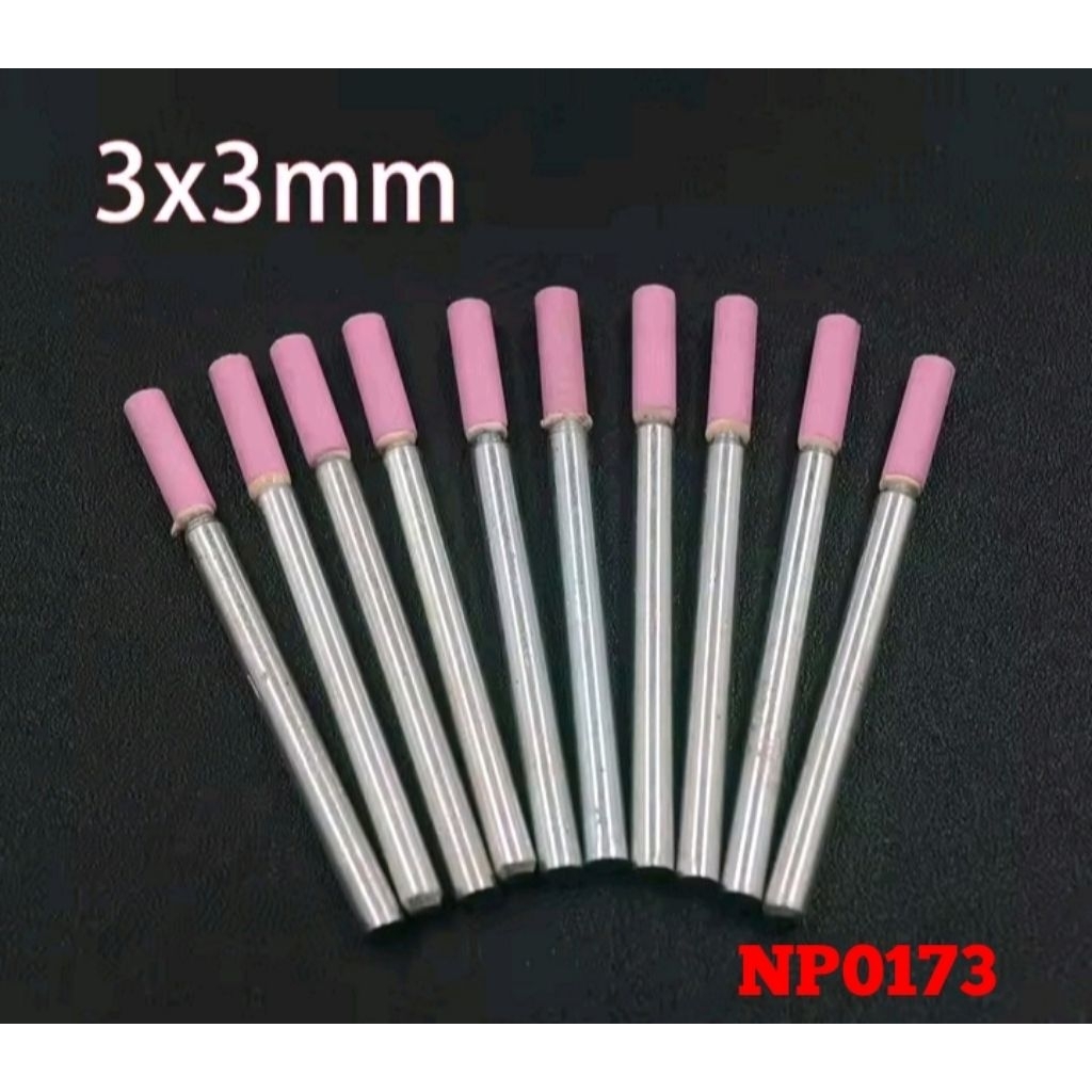 3x3mm Mata bor Batu asah Mini Tuner Polishing  asah  Grinding   Amplas