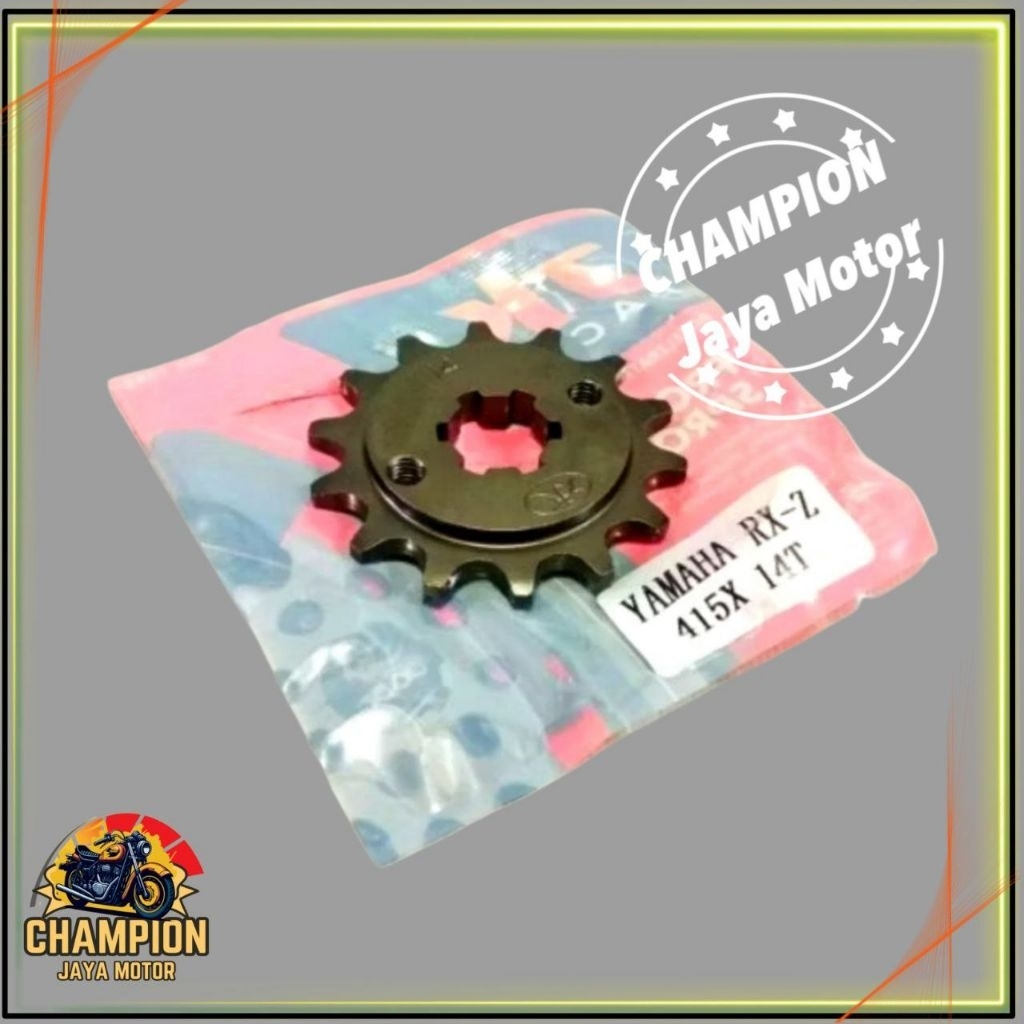 GEAR GIR DEPAN 415 TK RACING RX KING JUPITER Z VEGA F1ZR MX NEW MX LAMA VIXION BYSON UKURAN 13 14 15