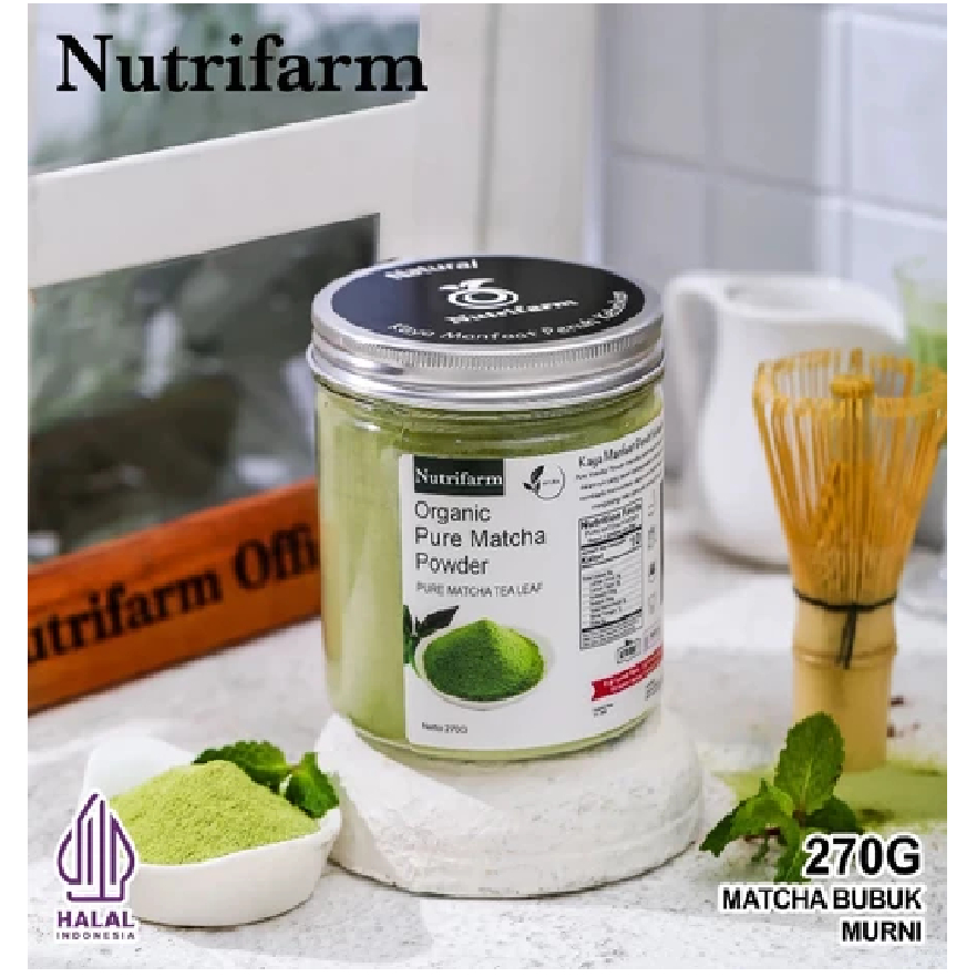 

Matcha POWDER 270gr - Minuman Matcha Premium - Bubuk Matcha NUTRIFARM