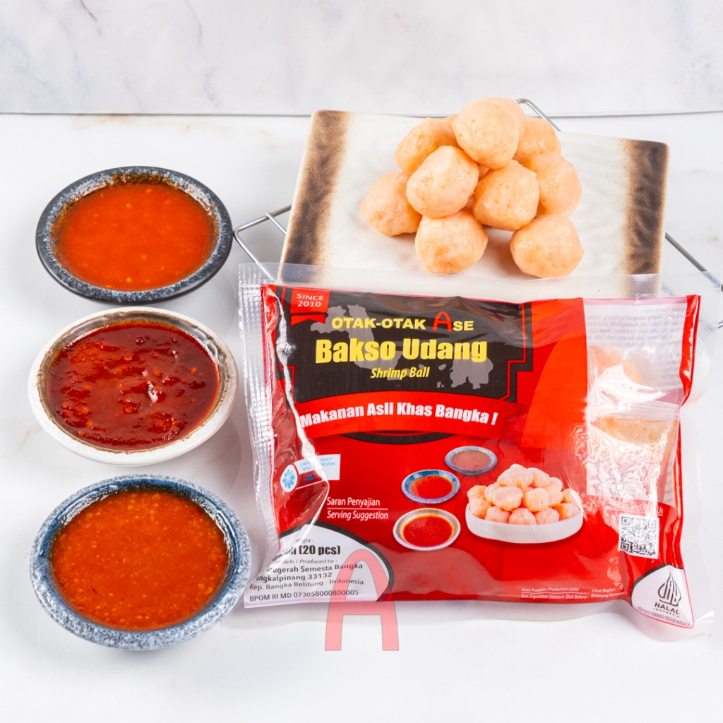 

OTAK OTAK ASE - Bakso Udang Frozen Isi 20pcs - Frozen Food Makanan Khas Bangka