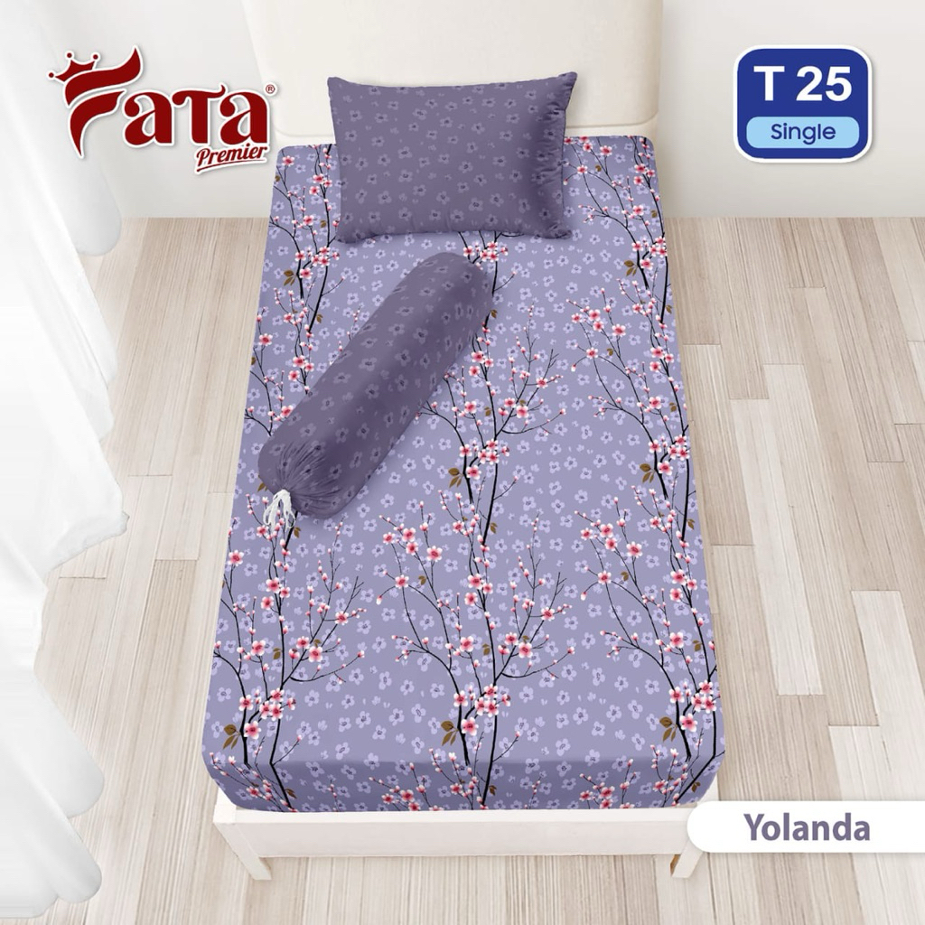 FATA - Sprei Premier Ukuran Single 120x200 Motif Yolanda