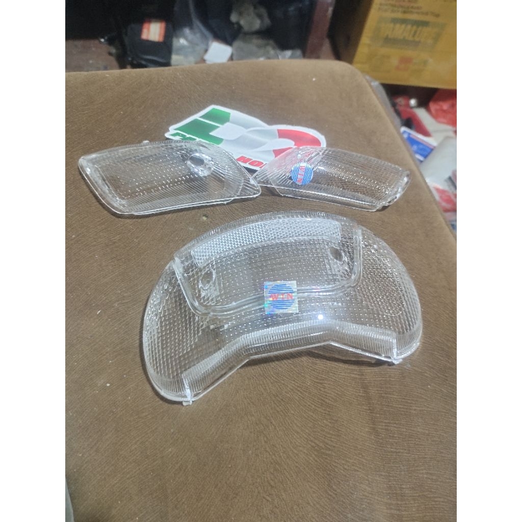 mikastop mika stop lampu belakang satria 2tak lumba cekung bukan tornado bening bintik putih dan mik