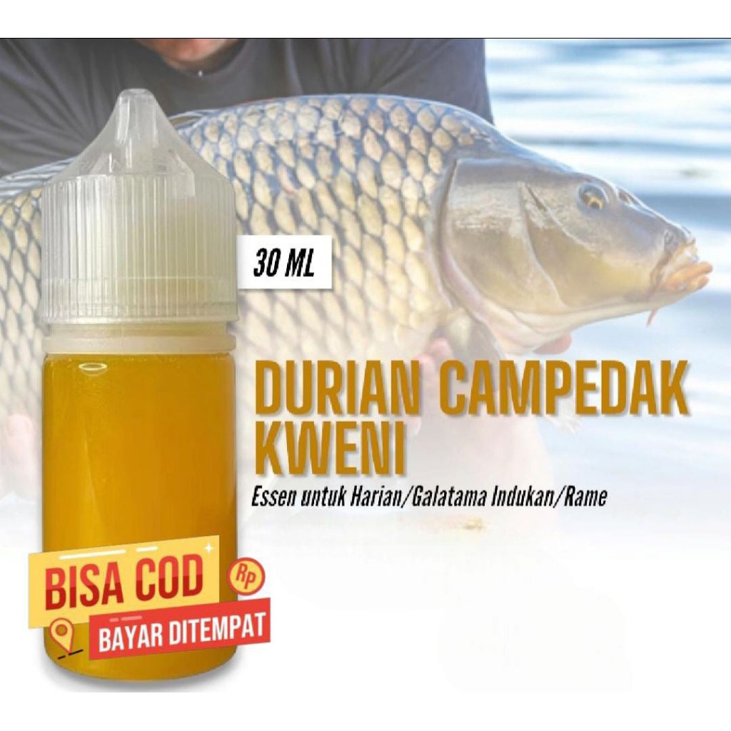 ESSEN OPLOSAN IKAN MAS AROMA DURIAN CAMPEDAK KWENI